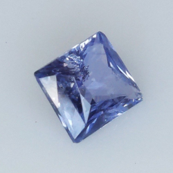 1,10 ct Zafiro Azul talla princesa 6,03 x 5,54 x 3,30 mm