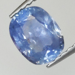 0,93 ct Zafiro cojín azul 6,51 x 5,21 x 3,05 mm