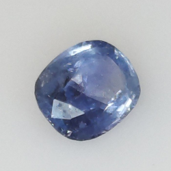 0,93 ct Zafiro cojín azul 6,51 x 5,21 x 3,05 mm