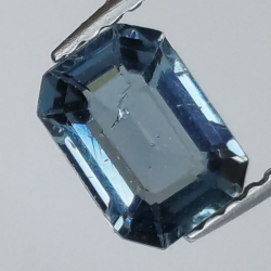 1,00 ct Saphir sirène taille émeraude 7,15 x 5,08 x 2,88 mm