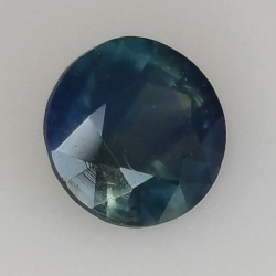 0,97 ct round-cut mermaid sapphire 6,14 x 6,05 x 3,39 mm