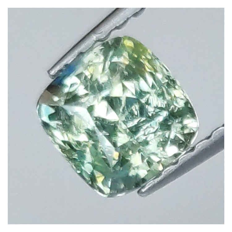 1,24 ct party Sapphire cushion-cut 5,56 x 5,68 x 4,46 mm