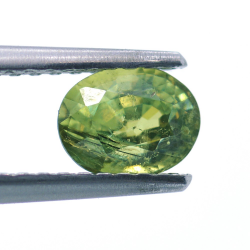 0,83ct  Demantoide in Facettato Ovale