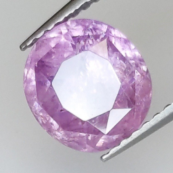 2,96 ct Pink Sapphire oval cut 8,49 x 7,74 x 5,14 mm