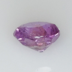 2,96 ct Zafiro rosa talla oval 8,49 x 7,74 x 5,14 mm
