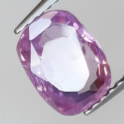 1,79 ct Saphir rose taille coussin 8,03 x 6,10 x 3,41 mm