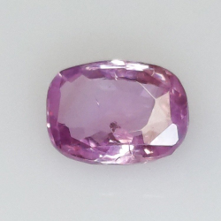 1,79 ct Saphir rose taille coussin 8,03 x 6,10 x 3,41 mm