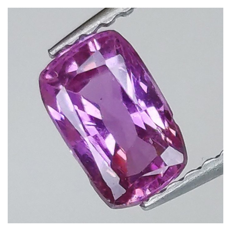 1,09 ct Saphir rose taille coussin 6,81 x 4,37 x 3,38 mm