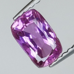 1,09 ct Zafiro rosa talla cojin 6,81 x 4,37 x 3,38 mm