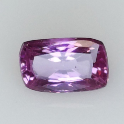 1,09 ct Rosa Saphir im Kissenschliff 6,81 x 4,37 x 3,38 mm