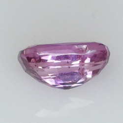 1,09 ct Saphir rose taille coussin 6,81 x 4,37 x 3,38 mm