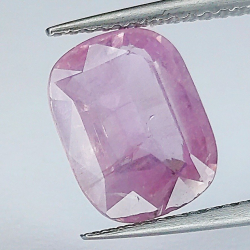3,15 ct Cushion-cut pink sapphire  9,97 x 7,59 x 4,00 mm