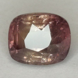 1,57 ct Zafiro Padparadscha cojín 6,38 x 5,32 x 4,55 mm