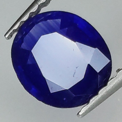 0,93 ct Zaffiro blu ovale 7,15 x 6,25 x 2,50 mm
