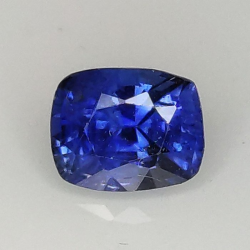 0,80 ct Zafiro cojín azul 5,68 x 4,50 x 3,61 mm