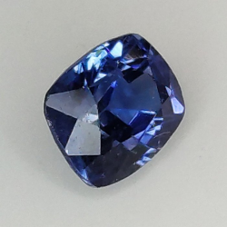 0,80 ct Zafiro cojín azul 5,68 x 4,50 x 3,61 mm