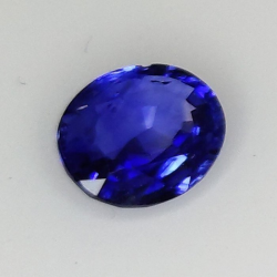 0,83 ct Saphir bleu ovale 6,39 x 5,70 x 2,54 mm