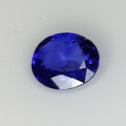 0,83 ct Saphir bleu ovale 6,39 x 5,70 x 2,54 mm