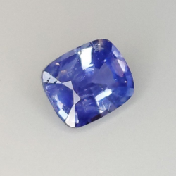 0,81 ct Saphir coussin bleu 5,93 x 4,83 x 3,12 mm