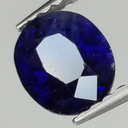 0,92 ct Saphir bleu ovale 6,26 x 5,33 x 3,29 mm