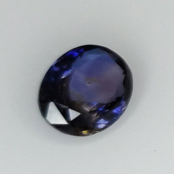 0,86 ct Saphir bleu ovale 6,26 x 5,19 x 3,24 mm