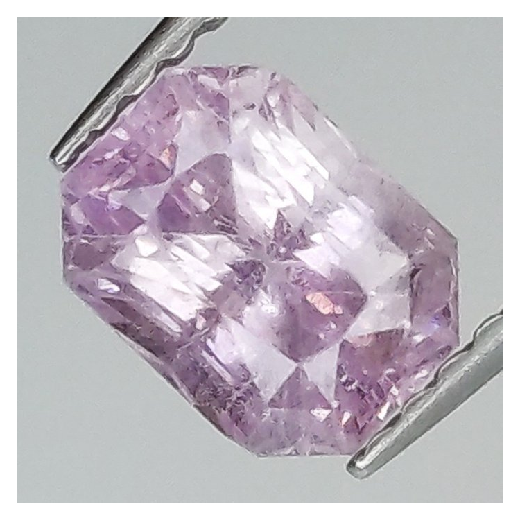 1,63 ct Zafiro Padparadscha talla esmeralda 6,59 x 4,99 x 5,12 mm