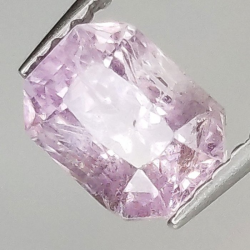 1,63 ct Zafiro Padparadscha talla esmeralda 6,59 x 4,99 x 5,12 mm