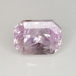 1,63 ct Zafiro Padparadscha talla esmeralda 6,59 x 4,99 x 5,12 mm