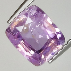 1,15 ct Zafiro Padparadscha cojín 6,41 x 5,52 x 3,21 mm
