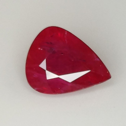 2,06 ct Rubí Talla pera 8,89 x 7,05 x 4,41 mm