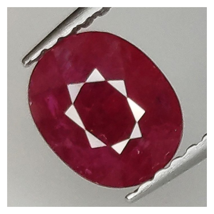 1,54 ct Ovaler Rubin 6,94 x 5,75 x 4,00 mm