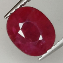 1,54 ct Rubis ovale 6,94 x 5,75 x 4,00 mm