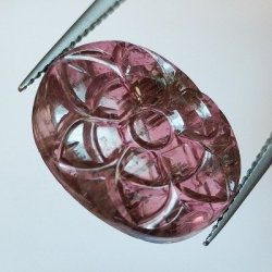 8,49 ct Tourmaline Rubellite Oval Cut 16,46 x 13,34 x 4,09mm