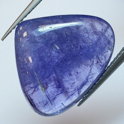 12,15 ct Tanzanita talla pera 18,39 x 15,32 x 4,95 mm