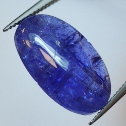 9,06 ct Tanzanita Azul Talla Oval 15,96 x 10,47 x 5,57 mm