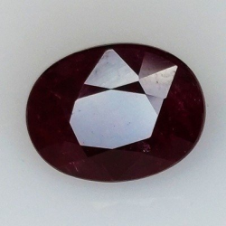 3,47 ct Oval Ruby 9,55 x 7,41 x 5,42 mm