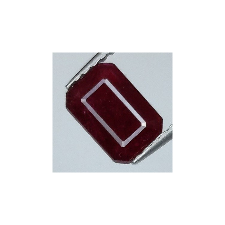 1,18 ct Rubí talla esmeralda 7,13 x 4,97 x 2,96 mm