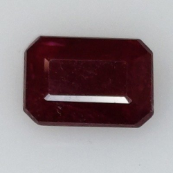 1,18 ct Emerald cut ruby 7,13 x 4,97 x 2,96 mm