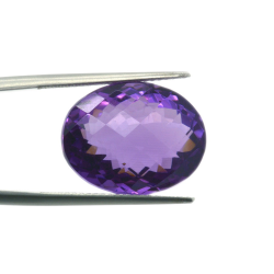 19,09ct  Amethyst Oval Schnitt  17,70x13,86mm