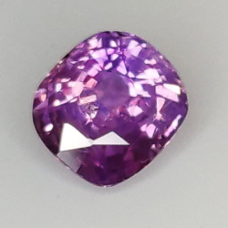0,97 ct Zaffiro Padparadscha a cuscino 6,00 x 5,43 x 3,38 mm