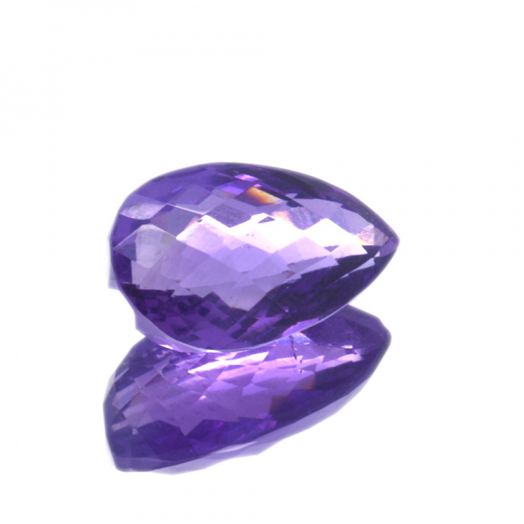 16,98 ct Améthyste Taille Poire 21,25x12,55mm