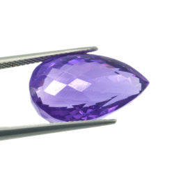 16,98 ct  Ametista in Faccettato Goccia 21,25x12,55mm