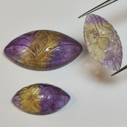 52,30 ct Marquise Ametrine circa: 22x12x6, 31x16x9 mm