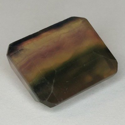 26,25 ct Fluorite Blue John Taglio smeraldo 18,14 x 14,63 x 9,83 mm