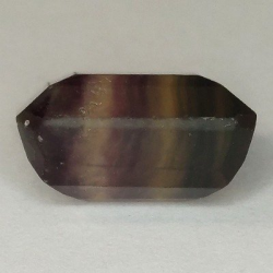 16,44 ct Fluorite Blue John Taglio smeraldo 15,30 x 12,96 x 8,33 mm
