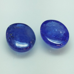 11,23 ct Tanzanite Blue Oval Size approx: 12 x 10 x 5 mm