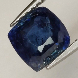 2,04 ct Kissen Saphir blau 6,51 x 6,28 x 4,83 mm