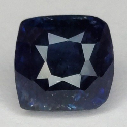 2,04 ct Zafiro cojín azul 6,51 x 6,28 x 4,83 mm