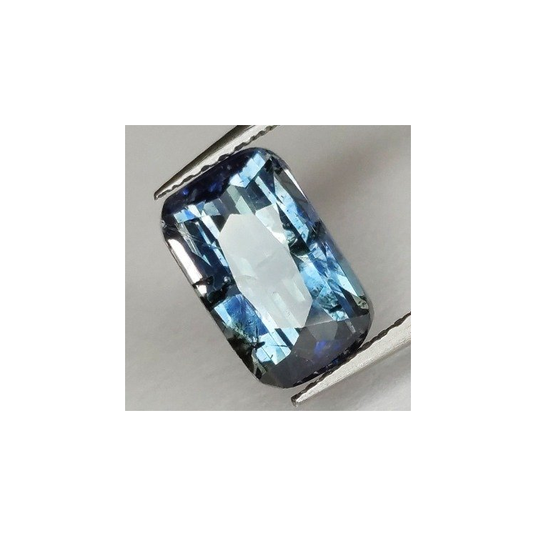 3,54 ct Zafiro azul talla esmeralda 10,00 x 6,25 x 5,04 mm