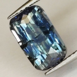 3,54 ct Saphir bleu taille émeraude 10,00 x 6,25 x 5,04 mm